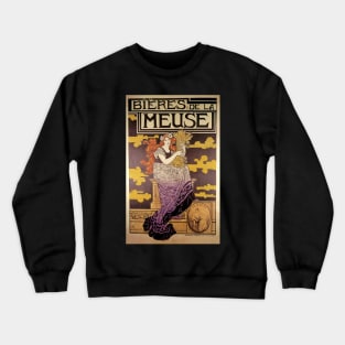 Bieres de la Meuse by Marc Auguste Bastard Crewneck Sweatshirt